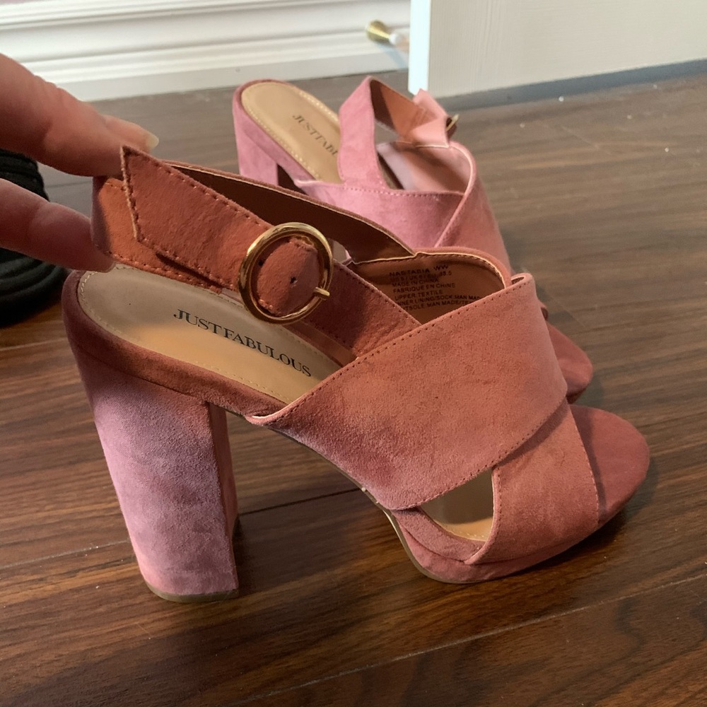 Just Fab Pink Cute Heels